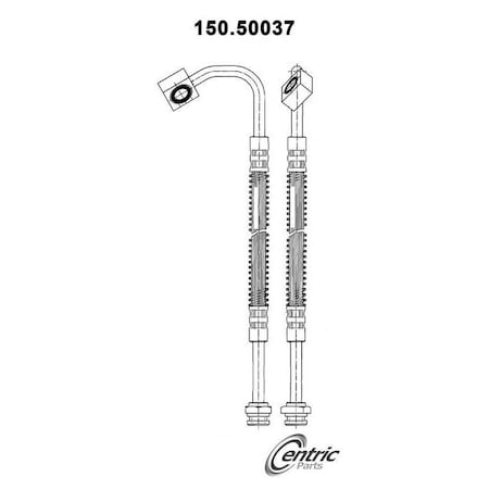 Centric Parts Brake Hose, 150.50037 150.50037